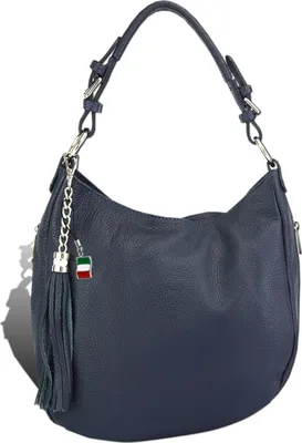 Image de Florence sac bleu cuir shopper D2OTF134B