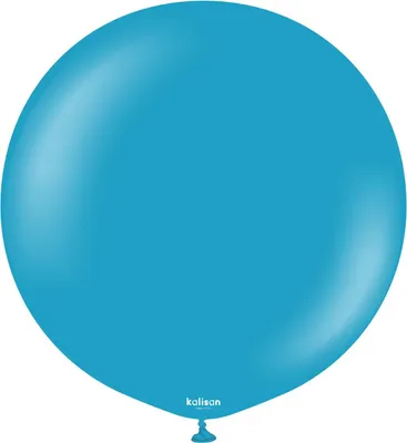 Produktbild von Kalisan Retro Deep Blue Latexballons, blau 45 cm, 25 Stk.