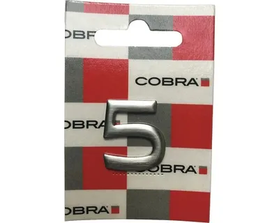 Obrázek produktu pro Domovní číslo "5" nerezová ocel, nalepovací, 2,5 cm