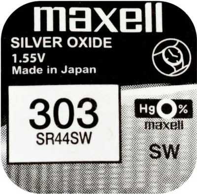 Produktbild von Maxell 303 SR44SW Silberoxid Batterie 1 Stück -  Japan - 165mAh