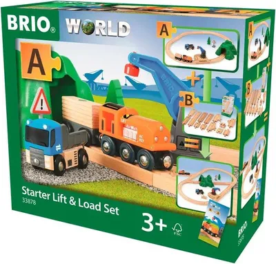 Produktbild von BRIO World - 33878 Starterset Güterzug mit Kran