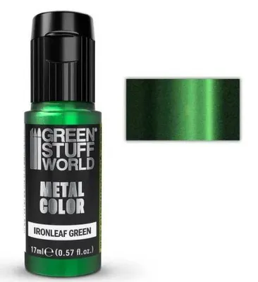 Produktbild von Green Stuff World GSW2568 - Acrylic Metal Paint - Ironleaf Green 17ml - Neu