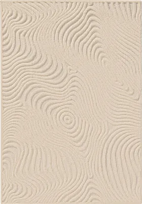 Immagine prodotto di benuta tappeto soggiorno Leo Crema 300x400 cm tappeto soggiorno rettangolare fantasia pelo corto soffice morbido