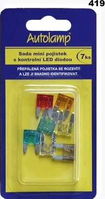 Immagine prodotto di Set di mini fusibili 5-30A 7 pezzi (LED)