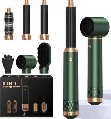 Produktbild von 5 in 1 HaarstylerHair Styler Set Mit Rundbürstenföhn Haarstyler Warmluftbürste Föhn Lockenstab Luft Für Glätten, Trocknen, Volumen, Locken