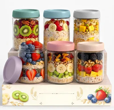 6er Set Vorbereitungsgläser 500 ml mit Schraubdeckel