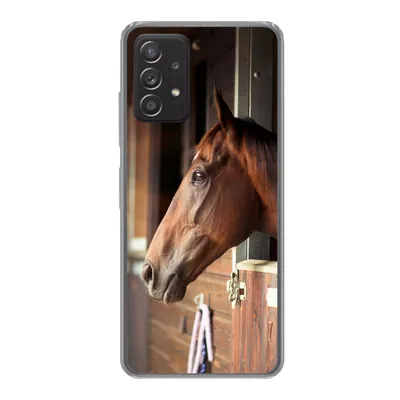 Produktbild von MuchoWow® Handyhülle Schutzhülle Hülle für Samsung galaxy a73 Pferd - Stall - Sonne Silikon Softcase Handy Hülle - Handyhülle