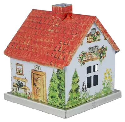 Produktbild von KNOX Räucherhaus Metall Motiv Sommer - Größe ca. 6,5cm, für Räucherkerzen Größe M (Standard) - 202021