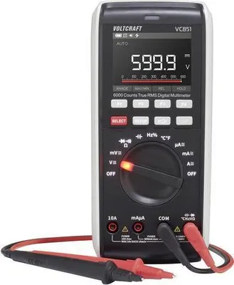 Obrázek produktu pro VOLTCRAFT VC-13110165 Ruční multimetr digitální kalibrovaný (ISO) CAT III 1000 V, CAT IV 600 V (VC-13110165)