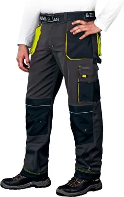 Produktbild von Arbeitshose schwarz/gelb o. blau in versch. Größen 54 gelb