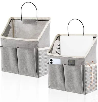 Productafbeelding van Hangorganizer, kastorganizer (2-delig), waterdichte opbergzak, opvouwbare hangorganizer, wandorganizer met 3 vakken voor slaapkamer, kantoor, badkamer, keuken, kamperen