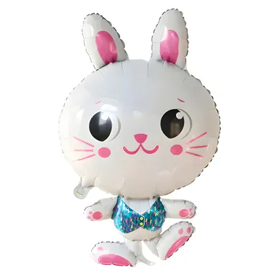 Produktbild von Folienballon Hase, Osterhase weiß, ca. 81*49 cm