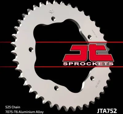 Produktbild von JT SPROCKETS Ultraleichtes Aluminiumritzel hinten 752 - 525