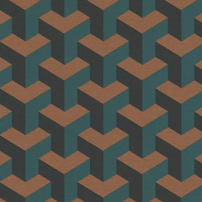 Produktbild von Profhome 781502-GU 3D Vliestapete Grafisch blau grün anthrazit bronze 5,33 m2
