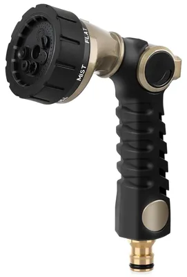 Productafbeelding van Tuinslangpistool - Metaal - Zeven besproeiingspatronen - Duimbediening - Tuinslang spuit voor buiten