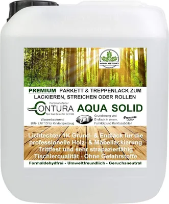 Produktbild von Contura 2 in 1 Parkettsiegel Grundierung und Parkettlack Holzlack Seidenglänzend - 2,5Liter