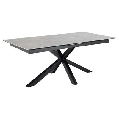Produktbild von Heaven Esstisch 100x200/240cm inkl. 1 Zusatzplatte grau.
