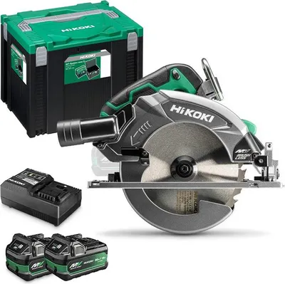 Zdjęcie produktu dla Hikoki Pilarka 36V 190Mm C3607Dbwrz 2X2,5Ah Bl Multivolt Hitsystem 65Mm
