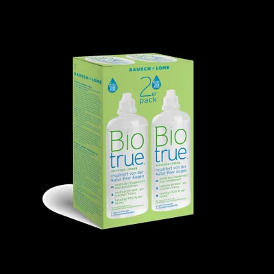 Image de Solution pour lentilles de contact Biotrue, 2x300 ml