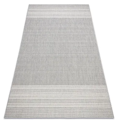 Image de Tapis SIZAL FLAT 48829637 chevrons gris gris 160x230 cm