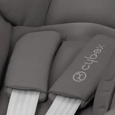 Produktbild von Cybex Gurtpolster für Cloud-T- Cloud-Z2- Aton-M Babyschale - Mirage grey - dark grey