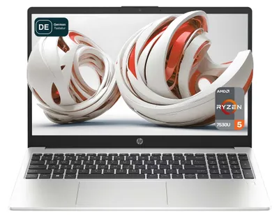 Produktbild von HP 255 G10 Business Laptop, Ryzen 5 7530U, 15.6" FHD, QWERTZ Tastatur, W11 Pro, 16 GB RAM | 2 TB SSD