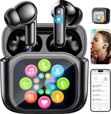 Produktbild von KI Übersetzer Ohrhörer für iPhone & Android, 144 Sprachen, Drahtlos In-Ear-Kopfhörer