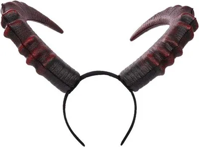 Produktbild von Allecto Plus – Teufelshörner aus Schaumstoff, Halloween-Kostümaccessoire (rot)