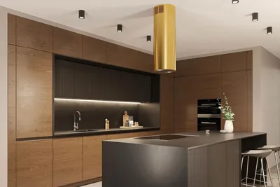 Zdjęcie produktu dla Okap wyspowy MAAN Elba PB 31 60 cm | LED | filtry aluminiowe | złoty