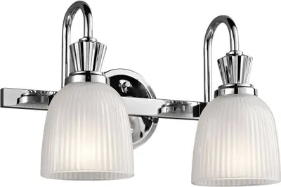 Produktbild von Elstead Cora LED Wandleuchte G9 2-fach Poliertes Chrom IP44