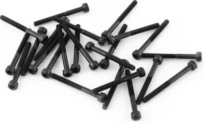 Obrázok produktu pre Čierna sada skrutiek so šesťhranom M3 (M3 x 30 mm, s čiastočným závitom, 24 kusov)