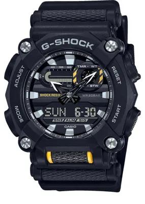 Productafbeelding van Casio G-Shock GA-900-1AER, waterdicht, siliconenband