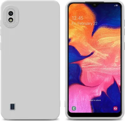 Produktbild von Cadorabo Hülle für Samsung Galaxy A10 Schutz Hülle in Weiß TPU Silikon Etui Case Handyhülle