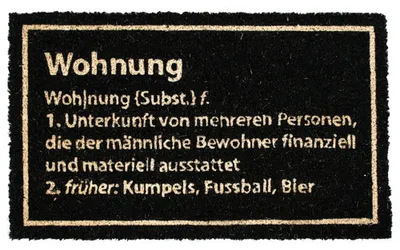 Produktbild von Schmutzfangmatte Fussmatte Türmatte »Wohnung«