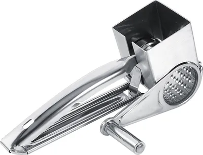 Produktbild von JYA00981Multifunktionales Küchenhandwerk Rotierende Käsereibe aus Edelstahl 1 Trommel Scheibe Raspelwerkzeug