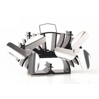 Obrázek produktu pro Ventilátor krbových kamen 2 vrtule se 3 lopatkami Nikl
