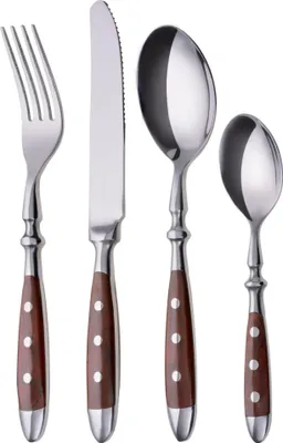 Produktbild von GRÄWE Tafelbesteck 24-tlg., für 6 Personen, Serie Nürnberg, BRAUN