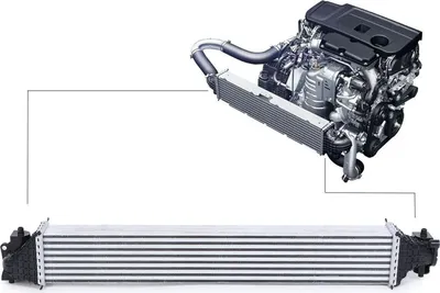 Productafbeelding van Intercooler voor auto, intercooler 19710-5AA A01, vervanging, geschikt voor Honda Civic 2016–2020