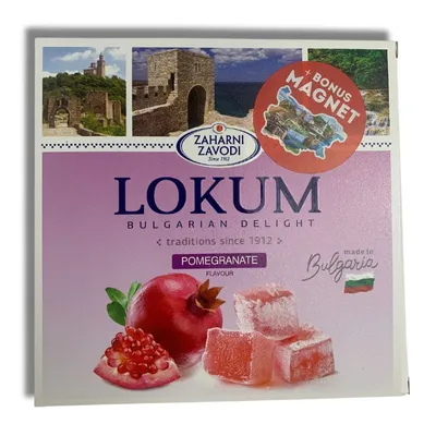 Zdjęcie produktu dla Lokum - Bulgarian Delight - Bułgarska galaretka o smaku Granata