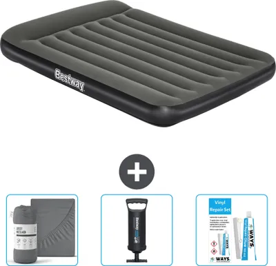 Produktbild von Bestway Luftmatratze - Französisches Bett - 137 x 191 x 30 cm - Grün - Im Lieferumfang enthalten Zubehör