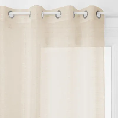 Produktbild von Deko Fenstervorhang Leinen 140x240cm pfirsichfarben