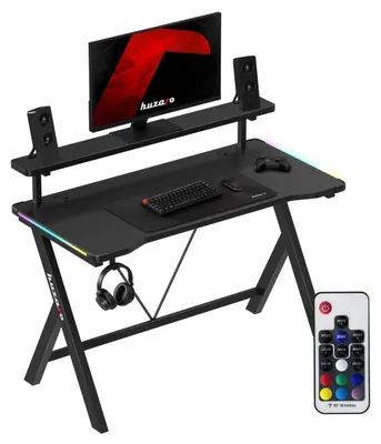 Produktbild von HUZARO Gaming-Schreibtisch Hero 1.9 RGB Schwarz
