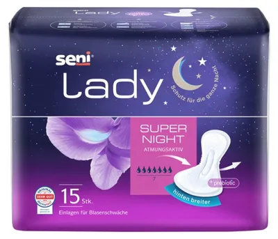 Immagine prodotto di Seni Lady assorbente per incontinenza super night 15 pz
