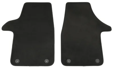 Velours Fußmatten Set für VW T5 Transporter, Bj. 2003-2015, 2-teilig, schwarz