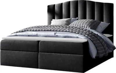 Produktbild von MIRJAN24 Boxspringbett Lindos, Ehebett mit zwei Bettkästen, Doppelbett, Stilvoll Schlafzimmer (Casablanca 2316, Größe: 160x200 cm)