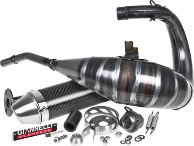Produktbild von Auspuffanlage Giannelli Enduro mit Zulassung, Carbon für Derbi DRD PRO 50 06-