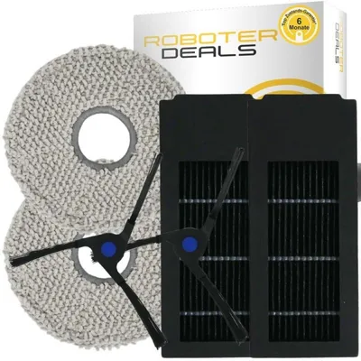 Obrázek produktu pro Sada příslušenství a náhradních dílů pro robotický vysavač Ecovacs Deebot X2 COMBO (2x boční kartáč, 2x utěrka, 2x filtr)