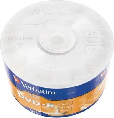 Produktbild von Verbatim 43791, DVD-R, Spindel, 50 Stück(e), 4,7 GB