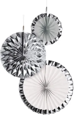 Produktbild von Riethmüller 3 Deko-Fans - Silver Dream Sonstige