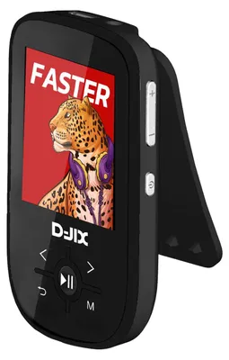 Obrázok produktu pre D-Jix C100, MP3 prehrávač, 8 GB, TFT, 60 g, Čierna, Slúchadlá